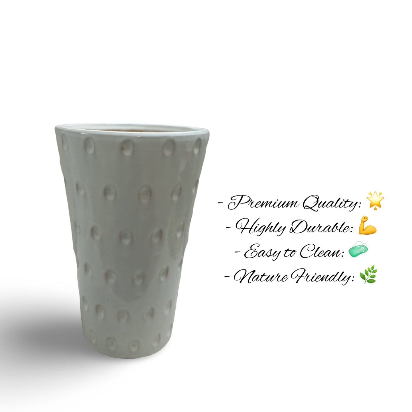 Ceramic Pots in Hyderabad dots design-stylish planters. - The Plant Shop