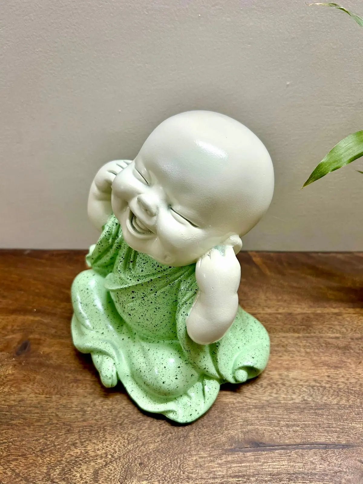 Poly stone Baby Buddha Monk idol Buddha statue for outdoor garden, home decor - The Plant Shop