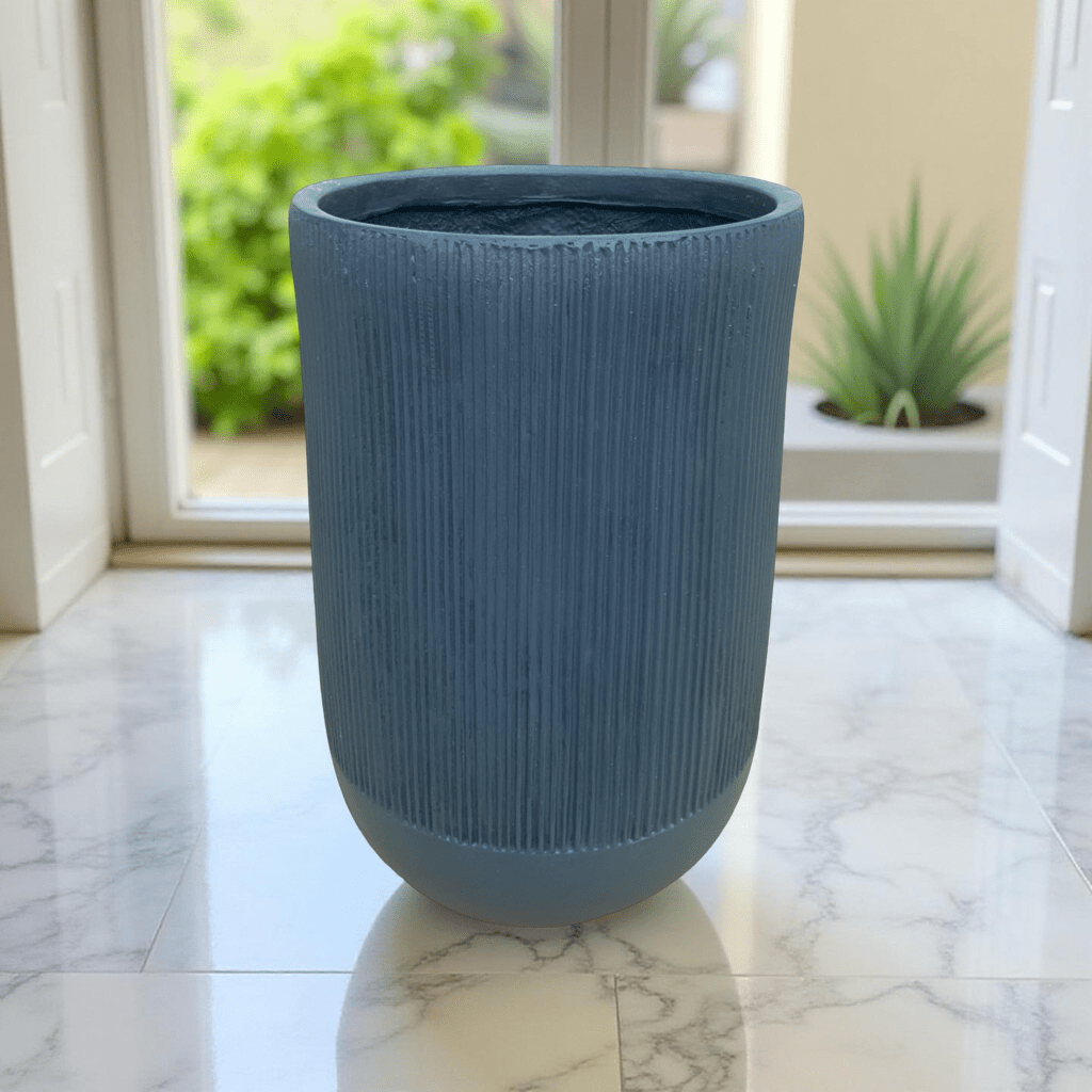 Striped Planter - Minimalist Decor - Flower Pot - The Plant Shop