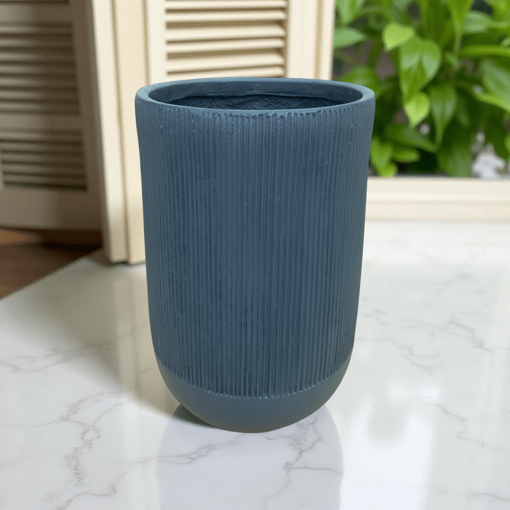 Striped Planter - Minimalist Decor - Flower Pot - The Plant Shop