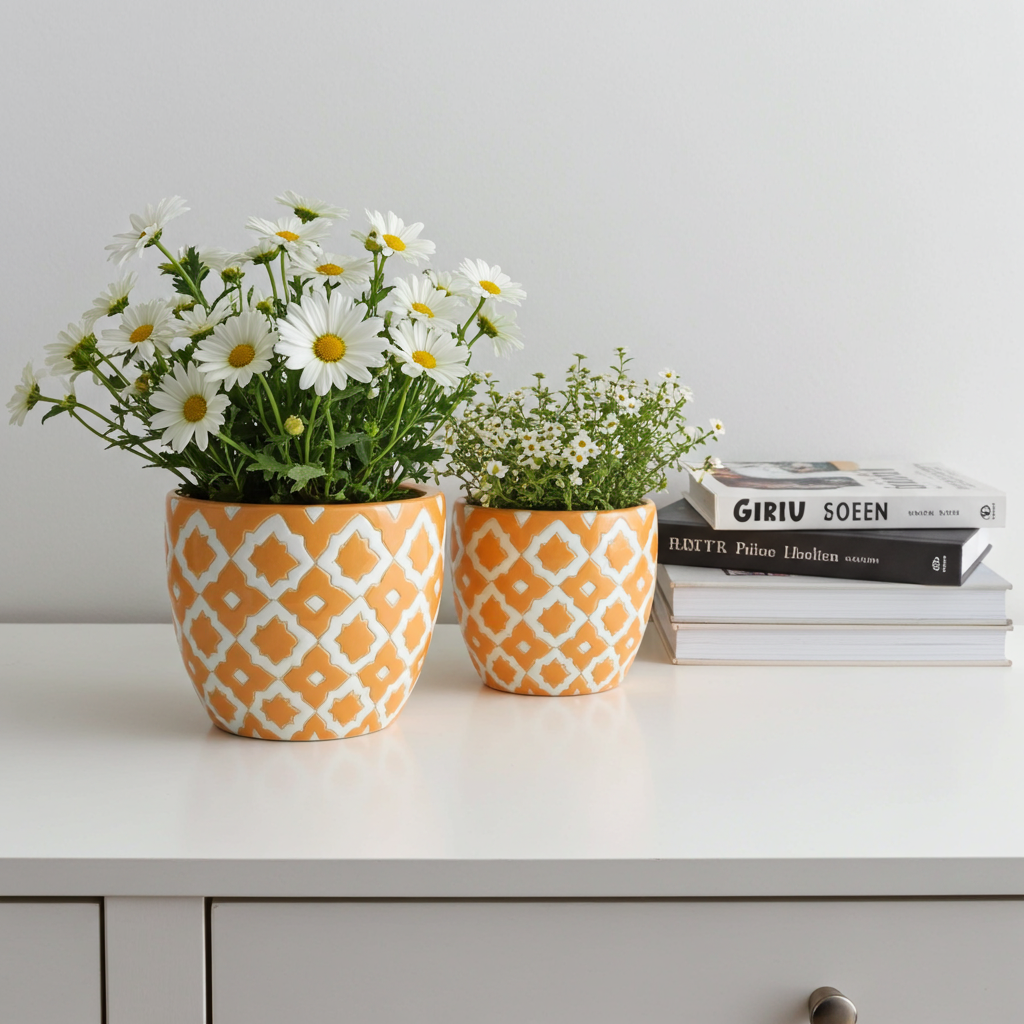 ceramic flower pots in delhi Ceramic pots in Delhi Mughal style-Decorative planters for plants. – The  Plant Shop