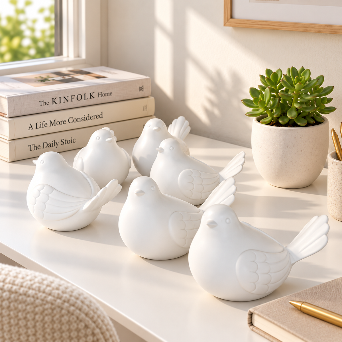 Garden accessories white Dove