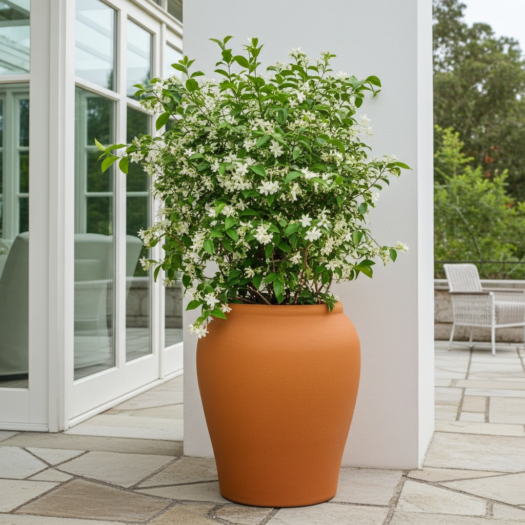 Large planter, urn shaped extra large flower pot.