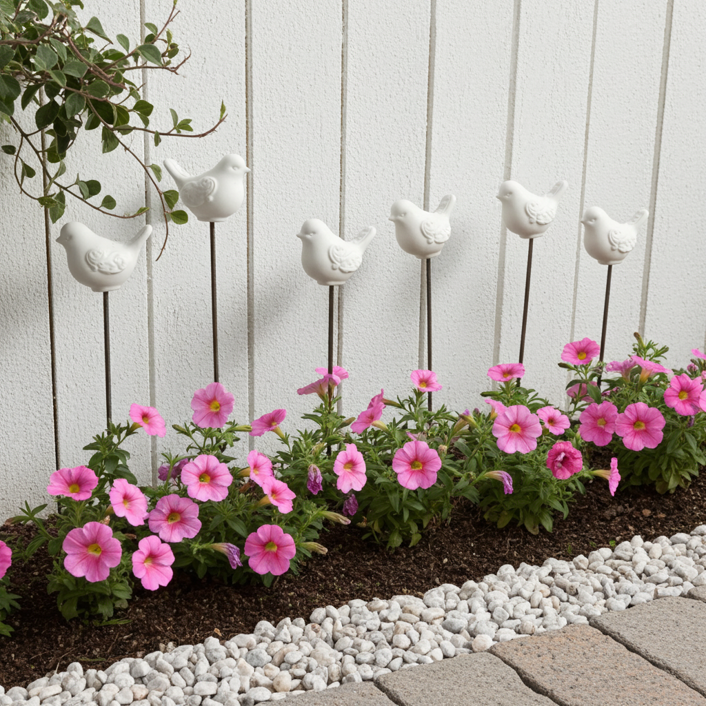 Garden bird stick