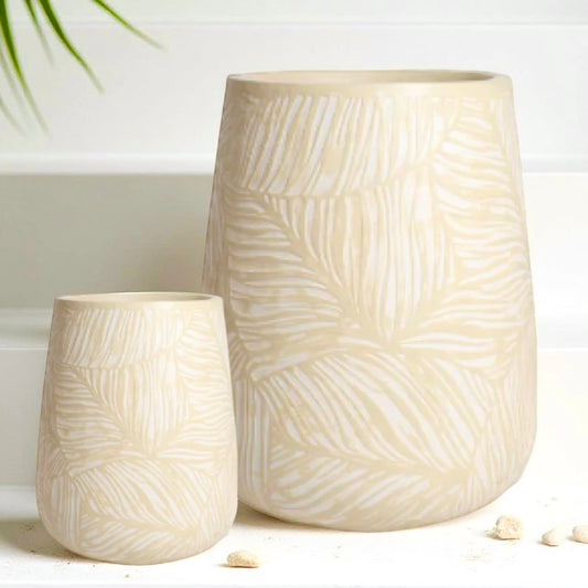 Decorative planter for indoor spaces.