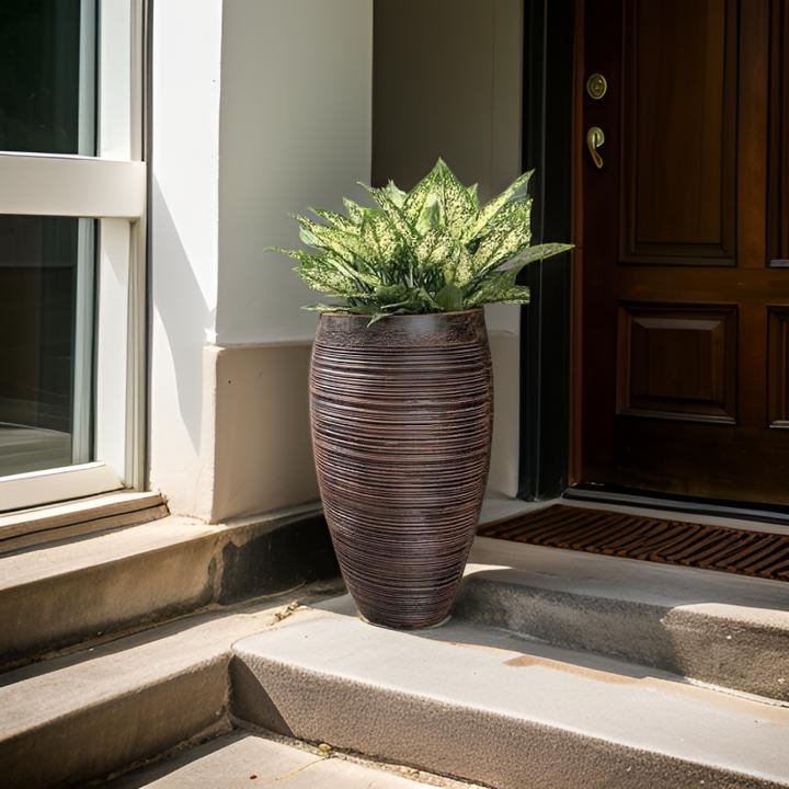 Planter ribbed style- a perfect pot for indoor plants. - The Plant Shop