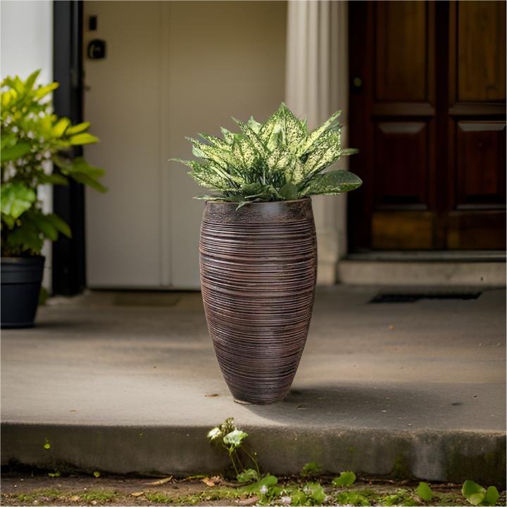 Planter ribbed style- a perfect pot for indoor plants. - The Plant Shop