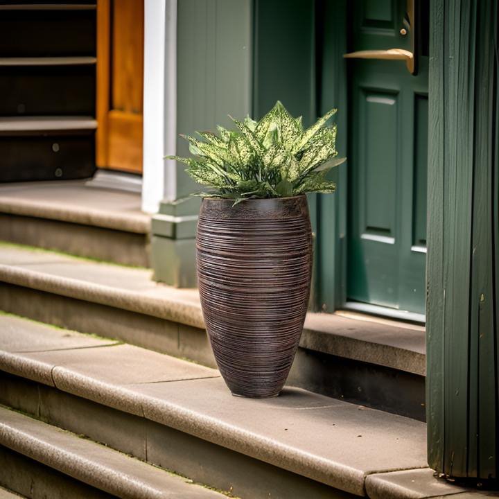 Planter ribbed style- a perfect pot for indoor plants. - The Plant Shop